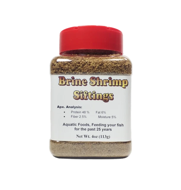 Brine Shrimp Siftings & Powder, 100% Shrimp, with FREE $7.99 Freeze Dried Mix