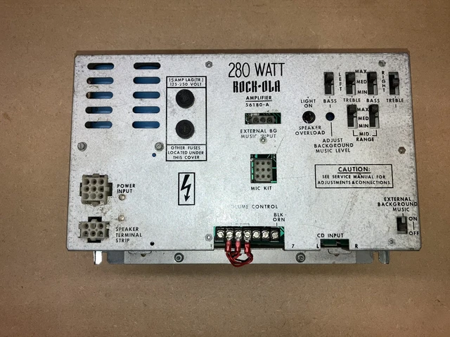 ROCKOLA CD JUKEBOX 280W Amplifier Part £49.95 - PicClick UK