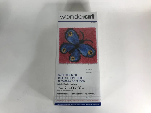 Kit de gancho de pestillo Wondert 12 in x 12 in - mariposa
