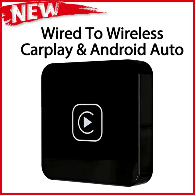 Wired to Wireless CarPlay Android Auto Bluetooth Stereo Radio Portable Adapter