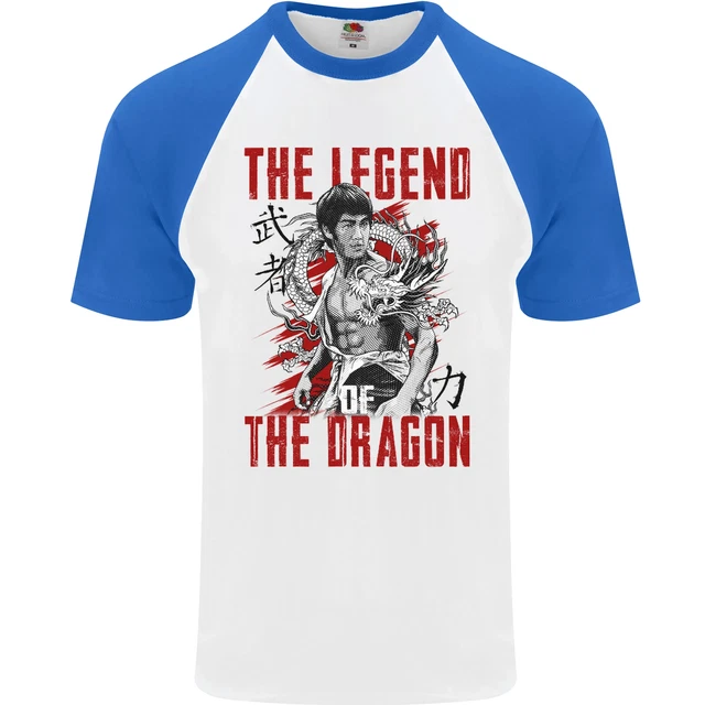 Maglietta da baseball Legend of the Dragon MMA Martial Arts Movie da uomo S/S 3
