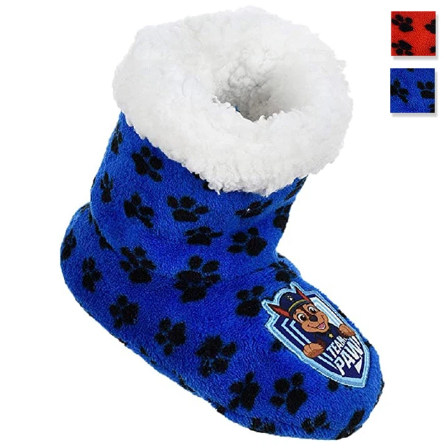 Pantofole invernali chiuse Paw Patrol ciabatte peluche antiscivolo bambino 3427