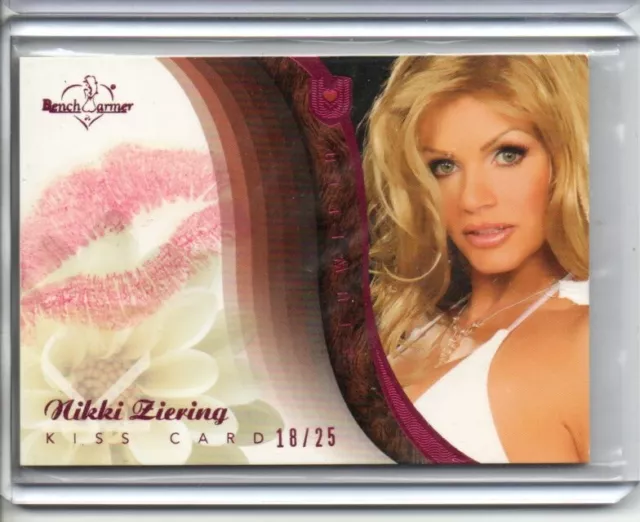 2009 Benchwarmer Nikki Ziering Ultimate Kiss Card 18/25