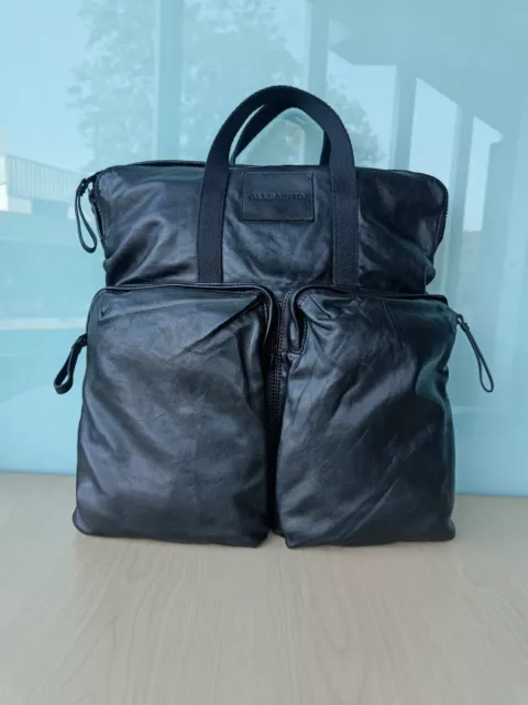 Allsaints Force Leather Backpack $350 WORLDWIDE SHIPPING