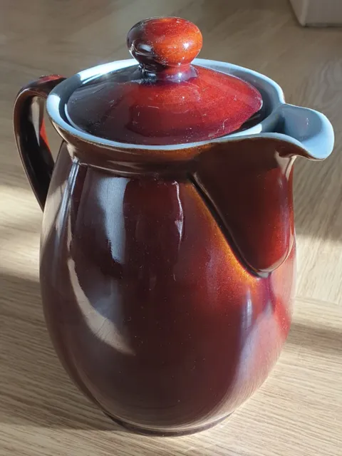 Denby Brown Stoneware Coffee / Tea/ Hot Water Pot 2  1/2 Pint