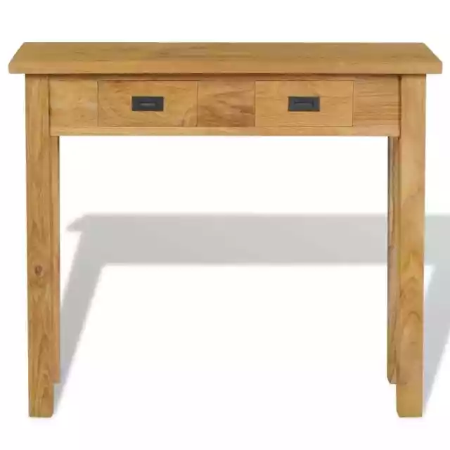 Konsolentisch Massivholz Teak 90x30x80 cm 2