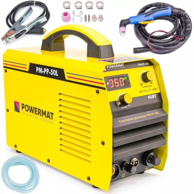 Plasmaschneider POWERMAT CUT 50A 230V IGBT Plasma Cutter Schneiden bis 15 mm