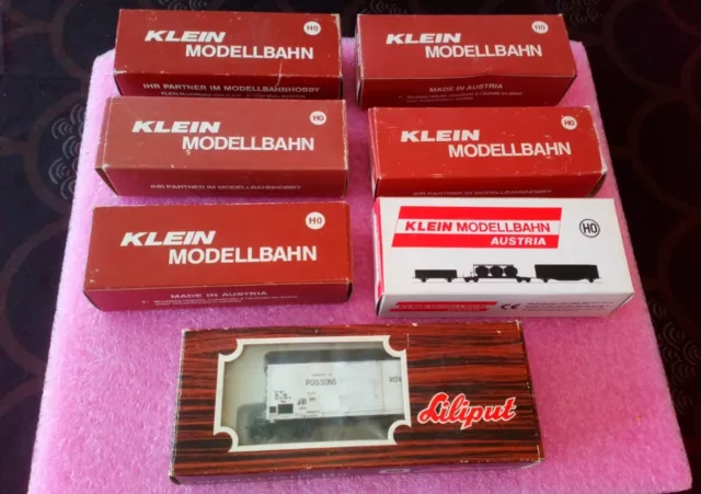 Klein Modellbahn x 6 / LiLiput... Lot of HO Scale Model Railways.