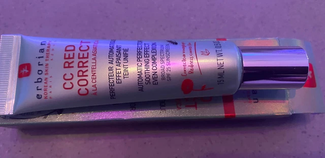 Erborian CC Rojo Correcto - Corrección de Color y Enrojecimiento 15 ml Totalmente Nuevo En Caja