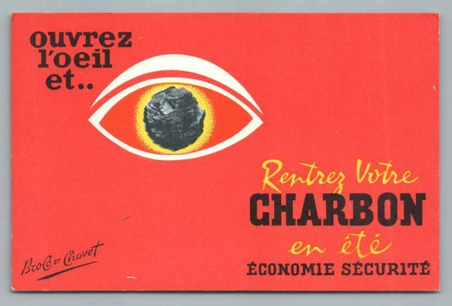 "Bring Your Coal~Rentrez Votre Charbon" French Political CPA Poster Art-Style
