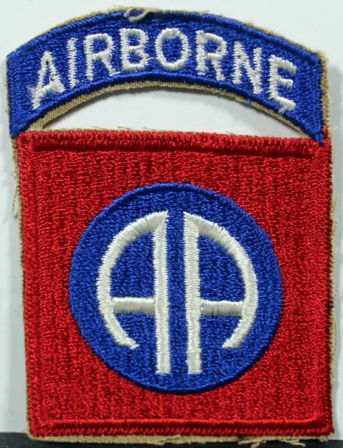 US Army 82nd Airborne Division Full Color Insignia Badge Patch World War II 2