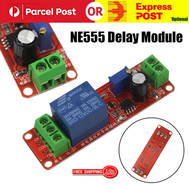TIMER SWITCH MODULE Time Delay Relay Control For NE555 DC 12V ...