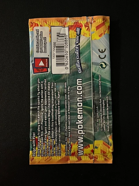 EMPTY XY Flashfire Booster Pack Box Pokemon Card Kangaskhan 2