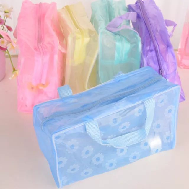 * Portable Flower Waterproof Travel Cosmetic Toiletry Storage Pouch Makeup Bags