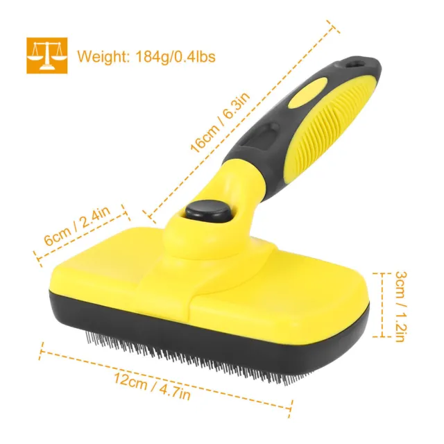 Pet Dog Cat Self Cleaning Slicker Brush Hair Grooming Remover Comb Shedding Tool 9