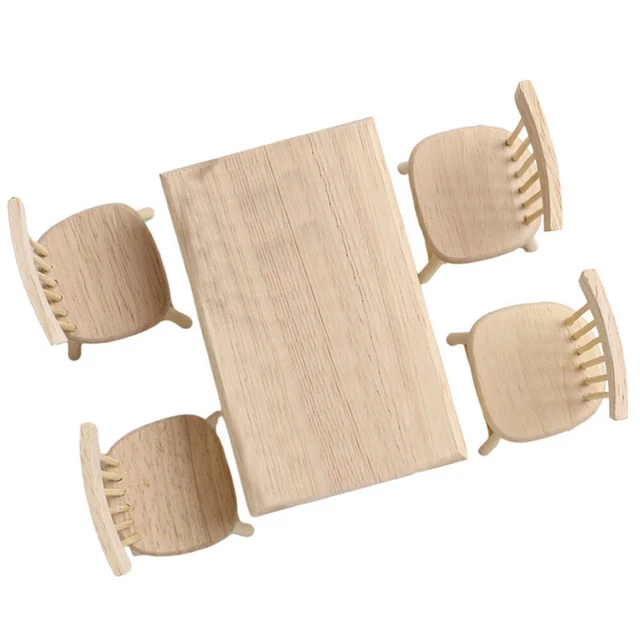 Sedie tavolo da pranzo in miniatura accessorio casa delle bambole accessori finta