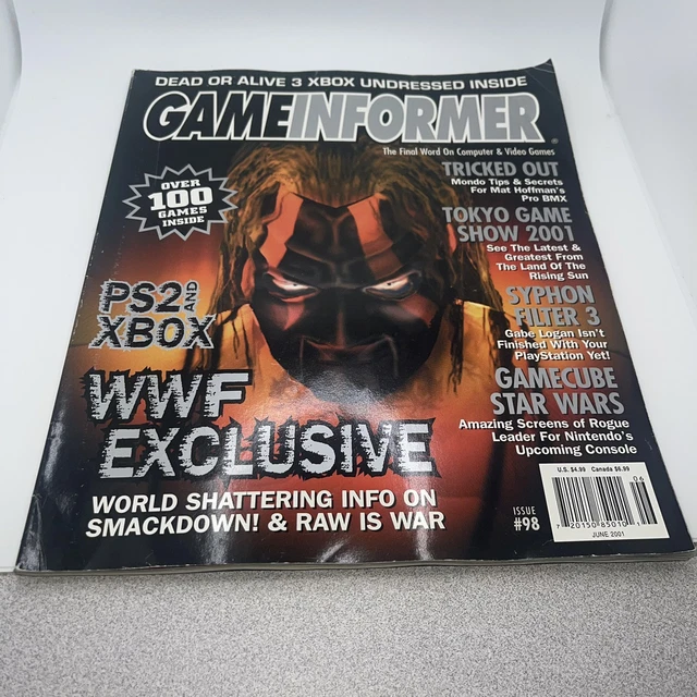 GAME INFORMER GAMING Magazine Issue #98 WWF Exclusive Kane Cover 2001 ...