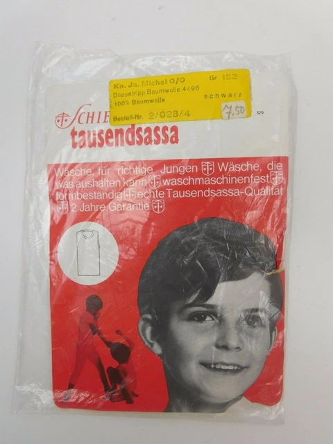 Tiro"" canottiera vintage anni '70 bambini ragazzi set da 4"" taglia 152 Tiro"" canottiera vintage anni '70 bambini ragazzi set da 4"" taglia 152
