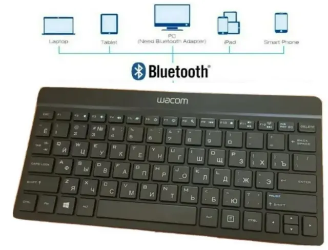 Wireless Bluetooth Tastatur Russisch Kyrillisch Keyboard AUSVERKAUF!!