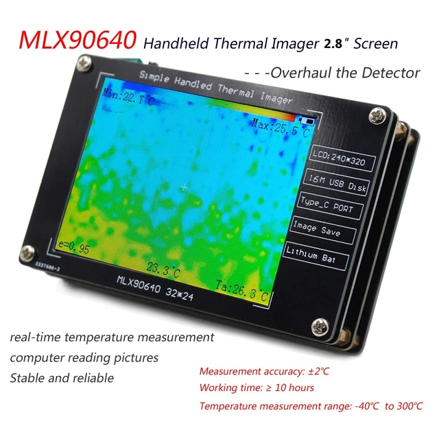 Dispositivo termico termocamera a infrarossi 2,8 pollici digitale infrarossi ricambio termico