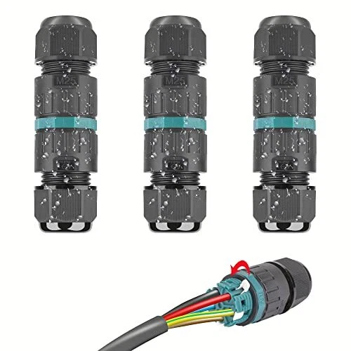 Connecteur Électrique Étanches IP68 - Raccord de Cable 5 Fils Boîte de Deriva...