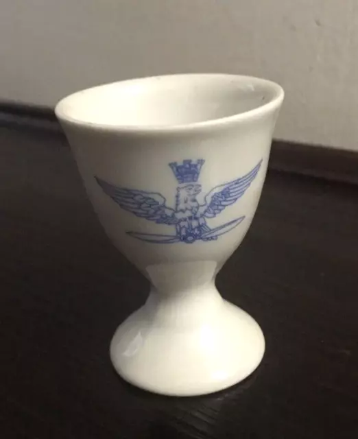 Portauovo porcellana con fregio Aeronautica Militare Italiana