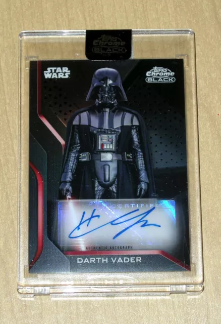 2022 Topps Star Wars Chrome Black autograph auto Hayden Christensen DARTH VADER
