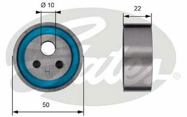 GATES Galet tendeur pour RENAULT TWINGO R19 T41154 - Pièces Auto Mister Auto