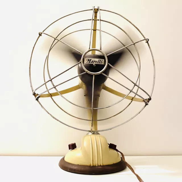 MARELLI Ventilatore d’epoca in bachelite a 3 velocità anni 60