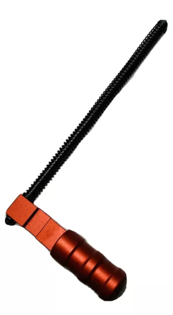 Red Aluminum Ruger 10-22 Extended Grooved Round Charging Handle