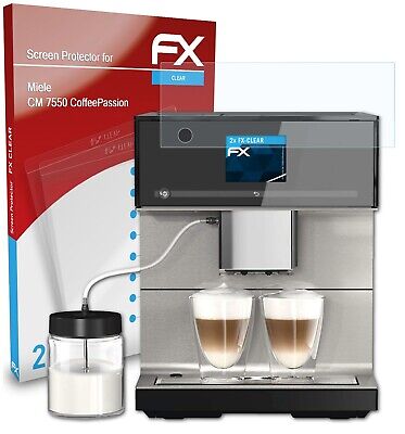 atFoliX 2x Protecteur d'écran pour Miele CM 7550 CoffeePassion clair