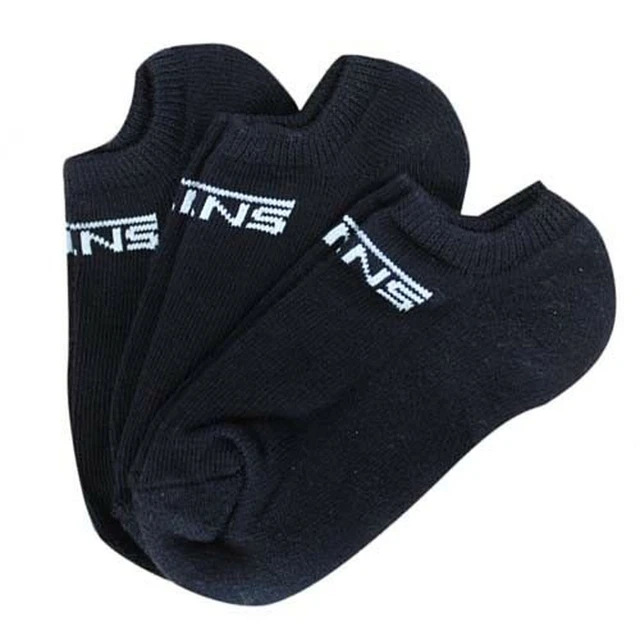 Confezione da 3 calze in cotone Vans nero semplice equipaggio VH30BLK