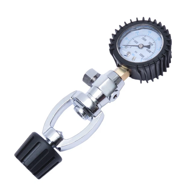 Manomètre De Pression D'huile - Raccord 1/8 BSPT, Plage 0-100 PSI / 0-7 Bar - Cadran Transparent, Laiton