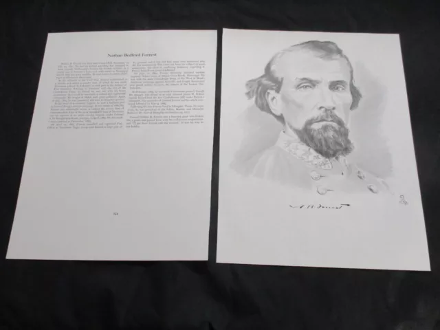 Prints of Civil War Confederate Cavalry General Nathan Bedford Forrest & Bio