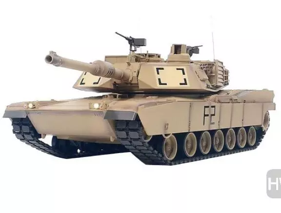 Heng Long 2.4G 1/16 M1A2 Abrams Main Battle RC Radio Control BB Tank + Smoke
