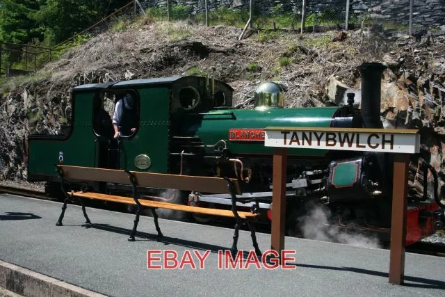 Photo  Steam Engine Blanche On The Ffestiniog Railway At Tanybwlch Railway Stati