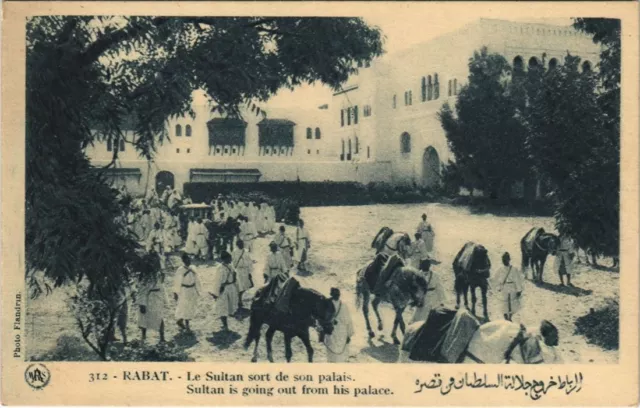 CPA AK MAROC RABAT Le Sultan sort de son palais Flandrin (38142)