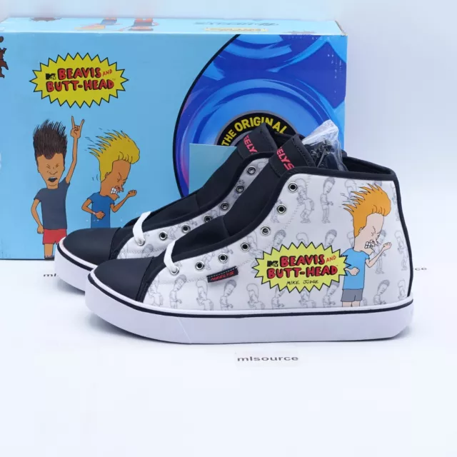 HEELYS Men's Hustle Mid Beavis and Butthead Rolling Wheeled Sneakers HES10411M