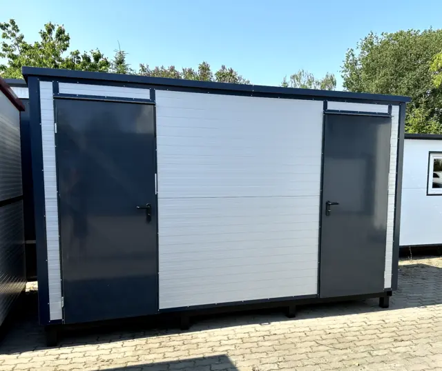 Neuer Bürocontainer -Duschcontainer mit Toilette Toilettencontainer 4x2 Meter WC