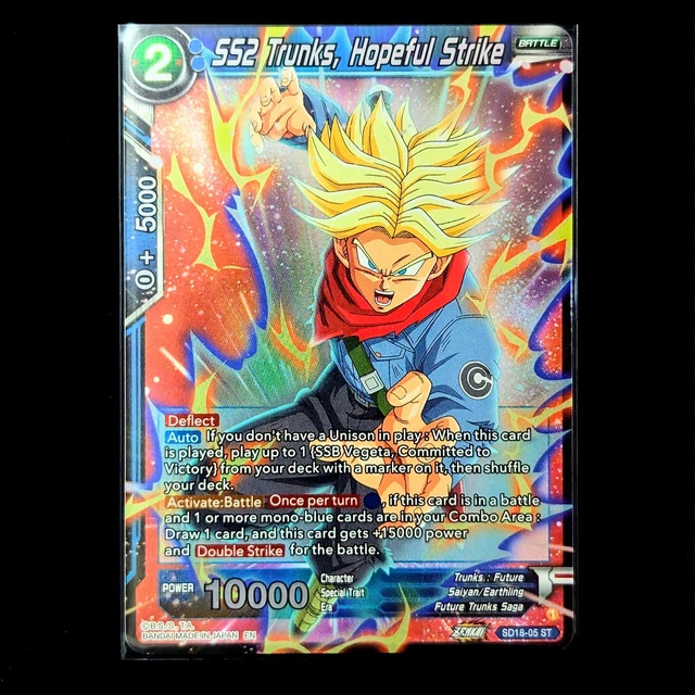 DRAGON BALL SUPER Card Game - SS2 Trunks, Hopeful Strike - SD18-05 1.99 - PicClick UK DRAGON BALL SUPER Card Game - SS2 Trunks, Hopeful Strike - SD18-05 1.99 - PicClick UK