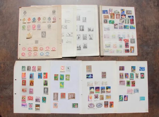 Liechtenstein Briefmarken alt Konvolut Sammlung Sammelblätter gestempelt
