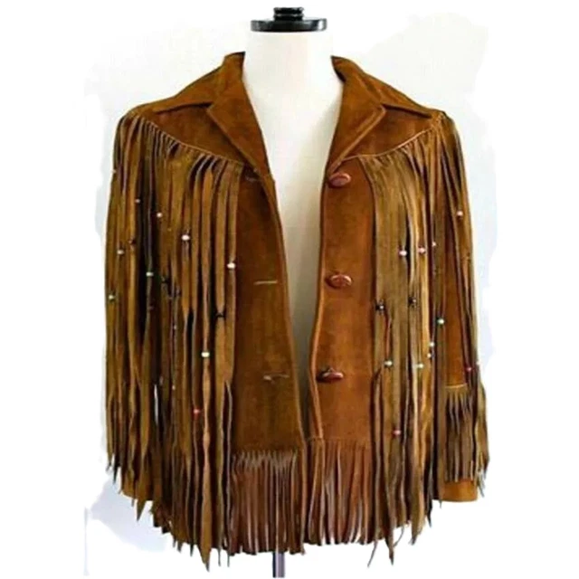 Veste De Motard En Cuir Daim Véritable Marron Pour Femme - Fait Main, Doublure Polyester - Neuf Avec étiquettes