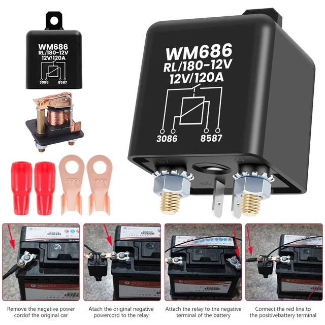 RELAY SWITCH 12V 120A High Current Starter Relay High Current Relay