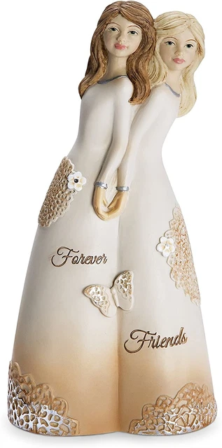 Pavilion Gift Company 19110 Forever Friends Figurine, 5-1/2" White, Rose