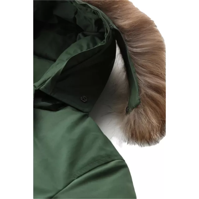 WoolRich Arctic Parka in Ramar Cloth with Detachable Fur Trim  3
