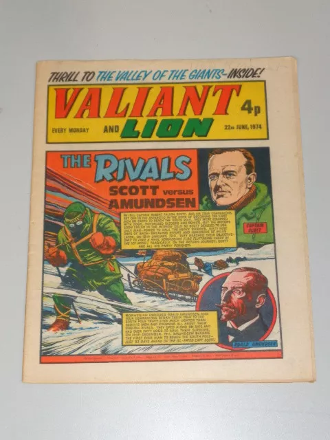 Valiant And Tv21 22Nd June 1974 Ipc British Weekly Comic*