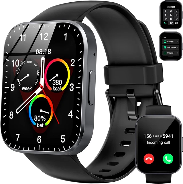 SMARTWATCH UOMO DONNA,1.85''HD Smartwatch Con Effettua/Risposta