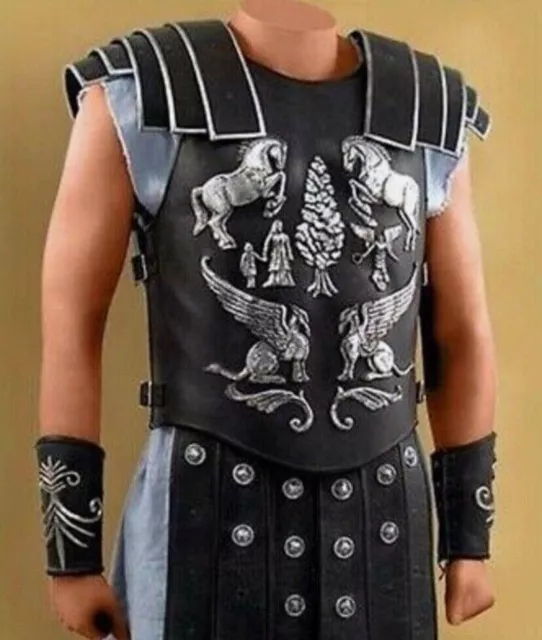 Medieval Greek Roman Cuirass Body Leather Armor set Jacket Wearable men’s wear