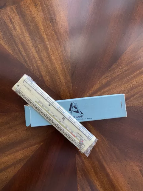 Rare New Vintage Andy Square Scale Ruler Protractor Engineer Architect