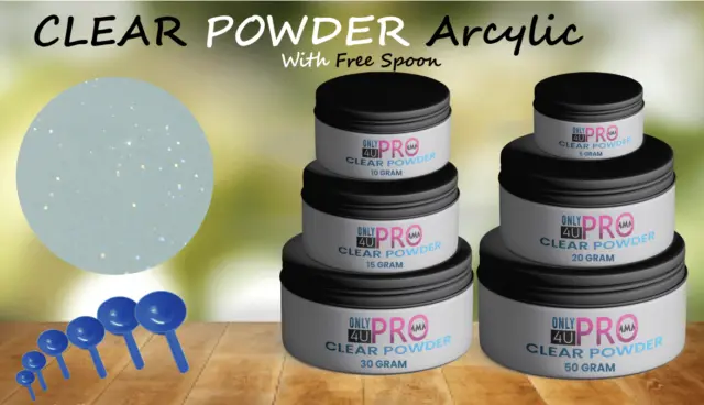 Acrylic Powder - Nail Enhancement Clear Powder UK FAST DELIVERY